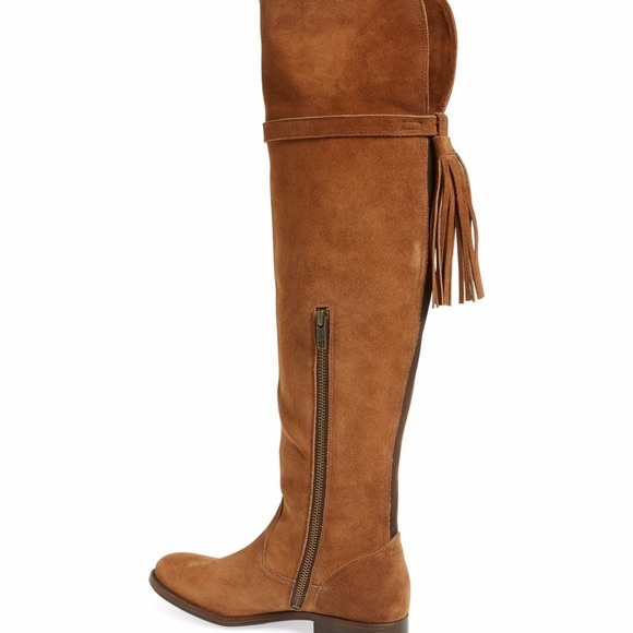 Frye/ Brown Suede Molly Over The Knee Boots - Picture 3 of 7